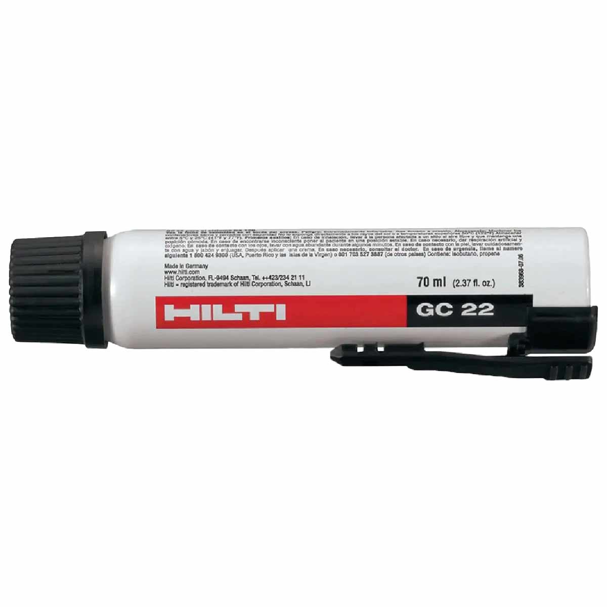 تصویر کپسول‌گاز مخصوص میخکوب‌گازی هیلتی HILTI GC22